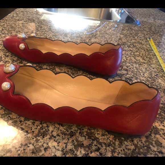 🌺 Gucci ‘Willow’ ballet flat hibiscus red 🌺 - Picture 4 of 9